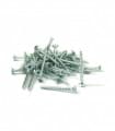 Pack of 50 4x40mm zinc plated steel screws