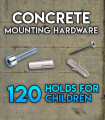 Pack of mounting hardware for the Set of 120 holds Beginners for concrete