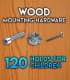 Mounting Hardware Pack - 120 Beginner Holds Set