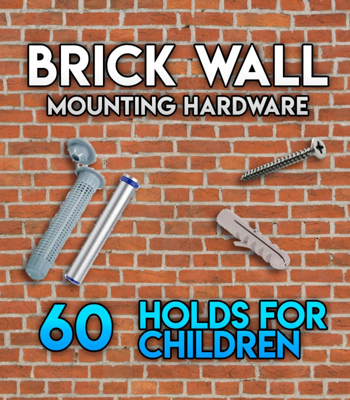 Pack of mounting hardware for the Set of 60 holds Beginners for brick