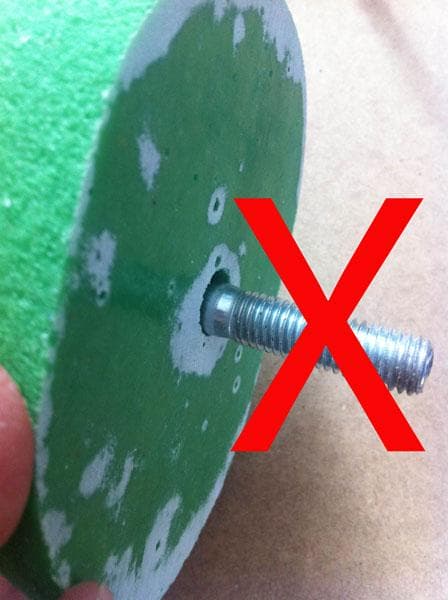 Incorrect bolt length